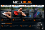 Magnetic Car Phone Holder | 360° Rotating Dashboard Mount | Strong N52 Magnets | Universal Smartphone Compatibility