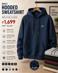 Premium Hooded Sweatshirt | Cotton Fleece Hoodie | Regular Fit | Unisex | Winter Wear