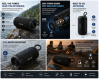 Portable Bluetooth Speaker with Deep Bass | Bluetooth 5.3 | 20W Stereo Sound | IPX6 Water Resistant