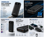 20000mAh Fast Charging Power Bank | 22.5W PD Fast Charging | Dual USB Output | USB Type-C