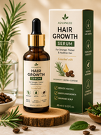 Advanced Hair Growth Serum | Biotin, Rosemary & Caffeine | Reduces Hair Fall | 50ml