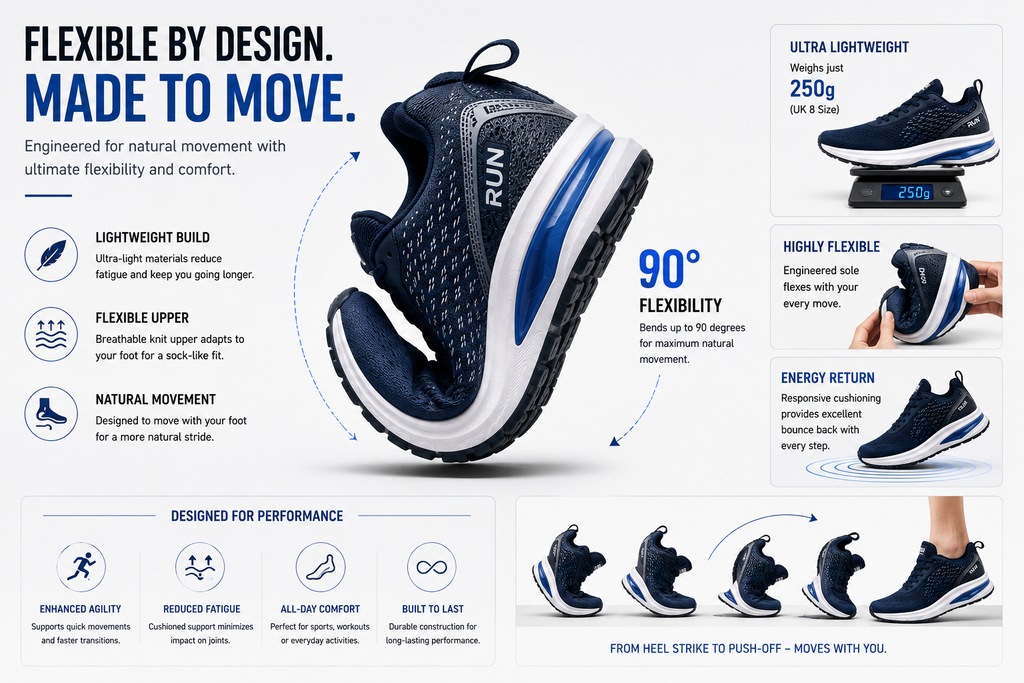 Premium Running Shoes | Lightweight Breathable Sports Sneakers | Cushioned Sole | Unisex