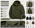 Premium Hooded Sweatshirt | Cotton Fleece Hoodie | Regular Fit | Unisex | Winter Wear