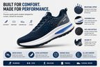 Premium Running Shoes | Lightweight Breathable Sports Sneakers | Cushioned Sole | Unisex