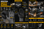Industrial Safety Gloves | Anti-Cut Resistant | High Grip | Breathable Protective Work Gloves
